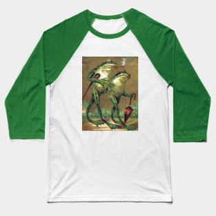 Frogs Take a Leisurely Stroll Baseball T-Shirt